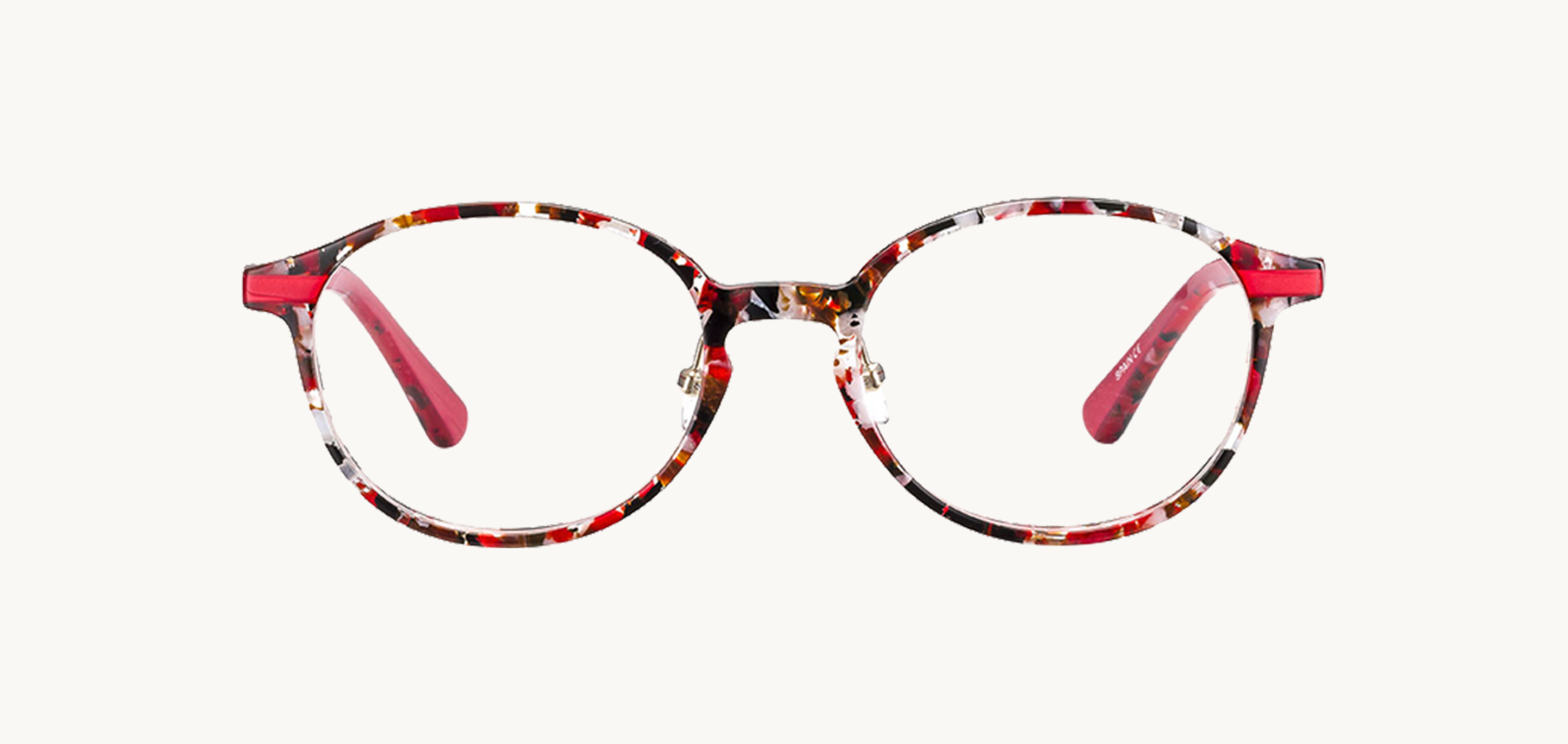 Lunettes de vue ANVERS_A - , Etnia Barcelona, Ovale , de couleur Rouge Blanc.