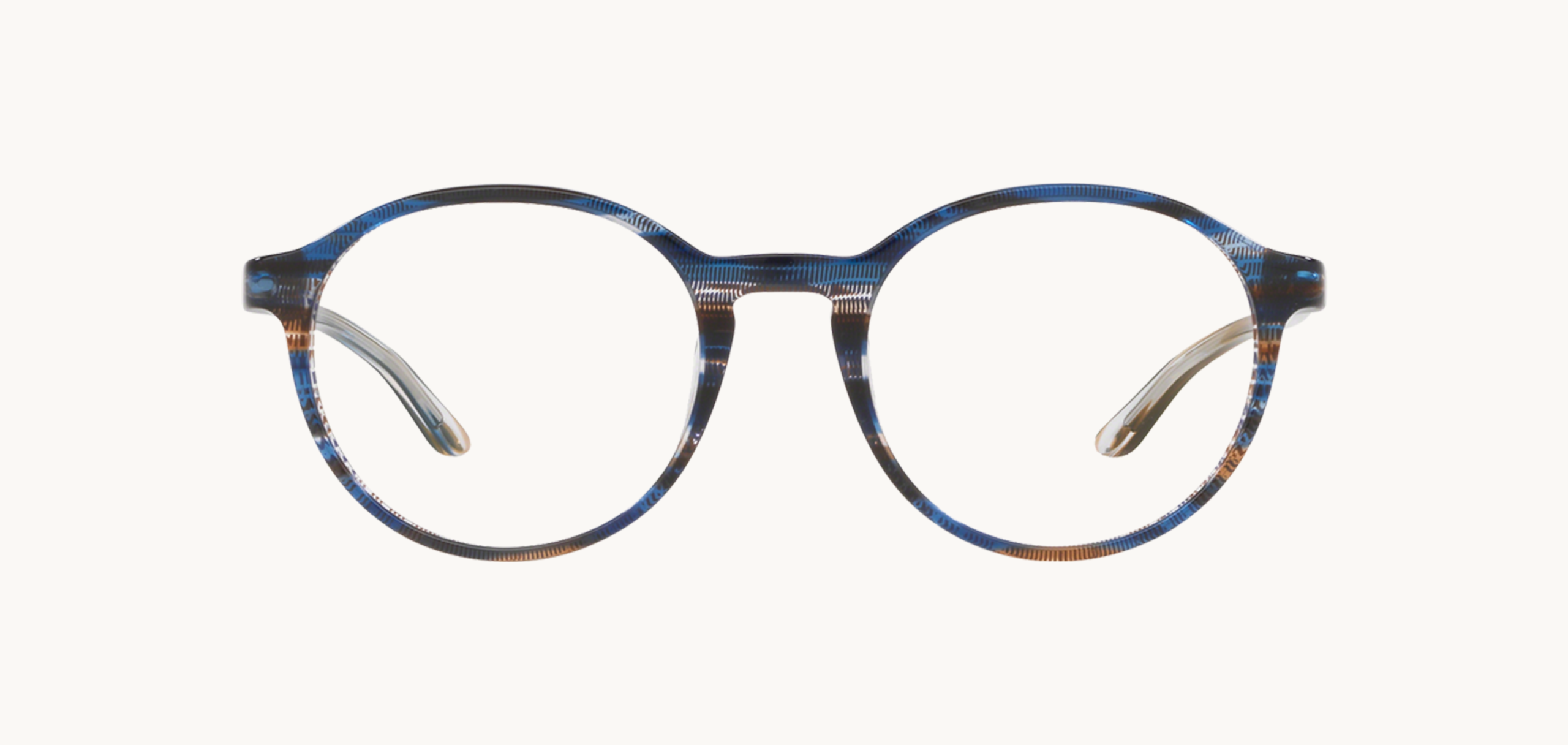 Lunettes de vue Sh3035 - , Starck Eyes, Ronde , de couleur Bleu Marron.