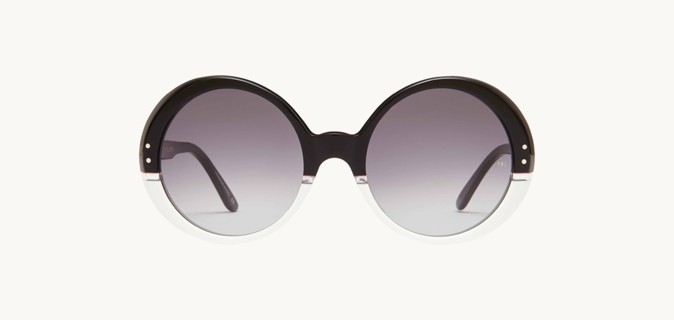 Lunettes de soleil Oops - , Oliver Goldsmith, Ronde , de couleur Noir Transparent.