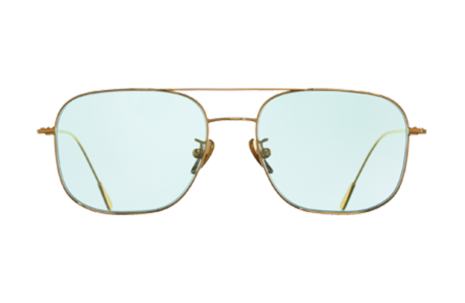 Lunettes de soleil 1267 - , Cutler&Gross, Rectangle , de couleur Dorée .