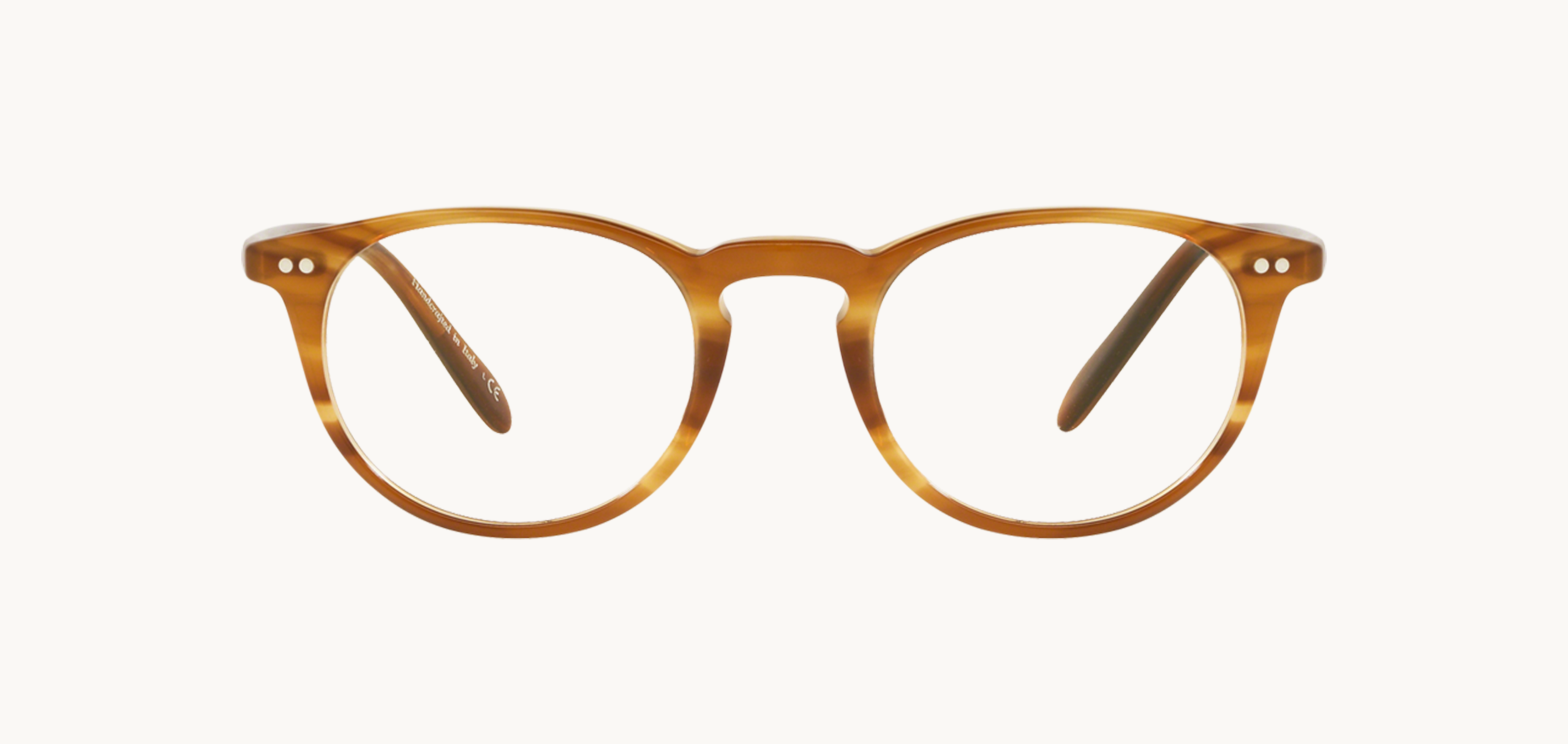 Lunettes de vue RILEY-R - , Oliver Peoples, Ovale , de couleur Ecaille claire Marron.