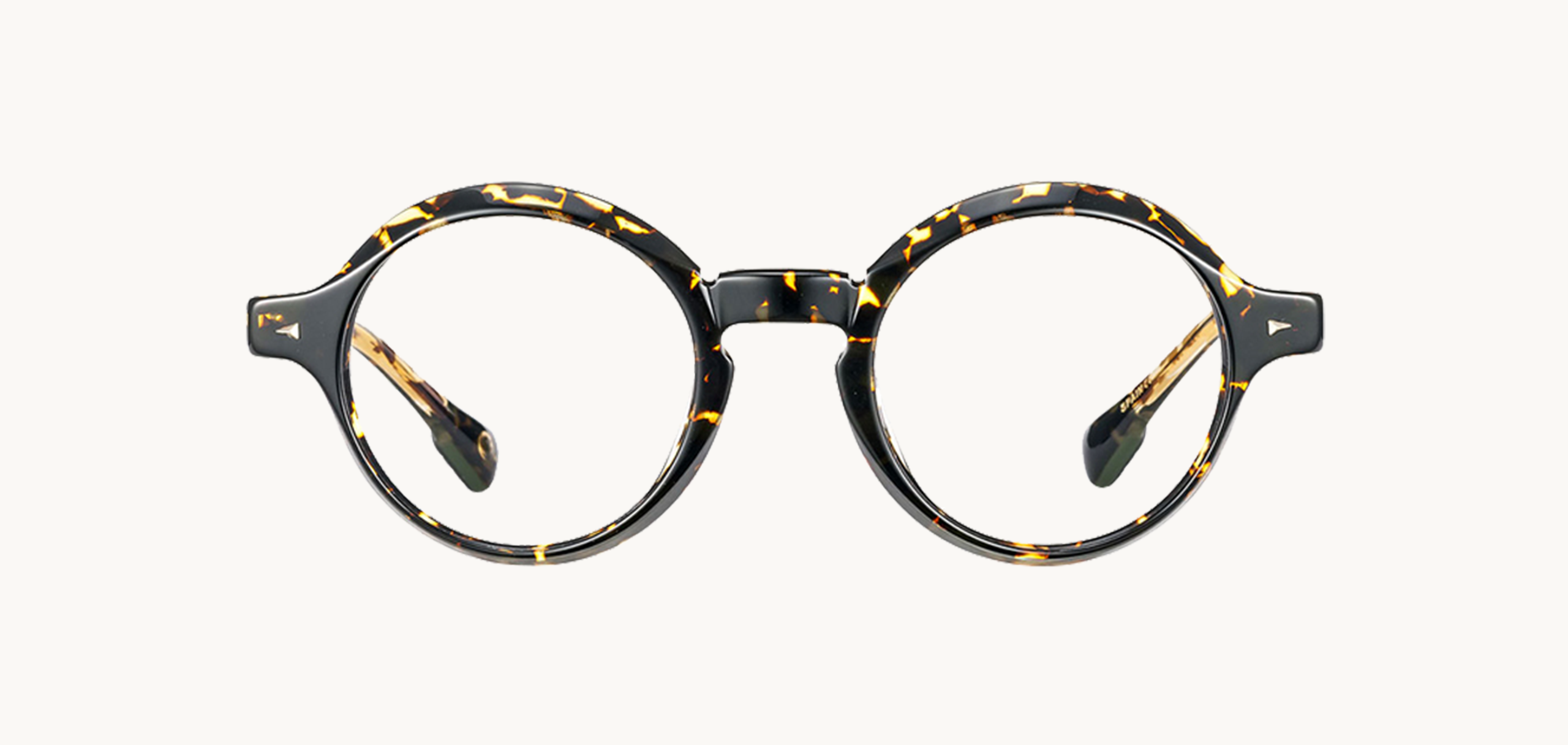 Lunettes de vue AOYAMA - , Etnia Barcelona, Ronde , de couleur Ecaille foncée Moucheté.