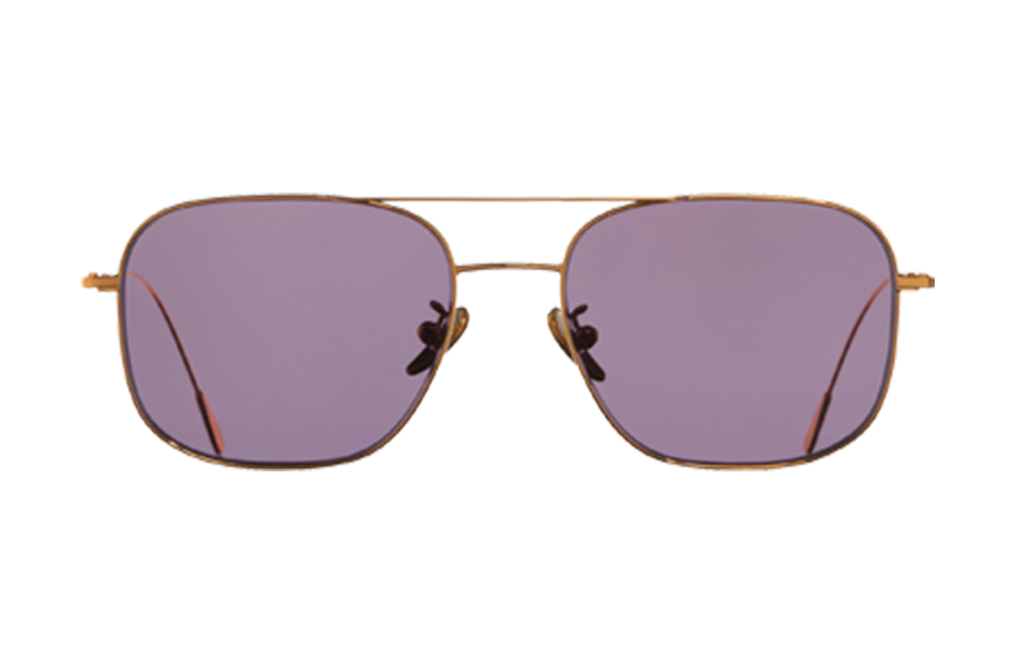 Lunettes de soleil 1267 - , Cutler&Gross, Rectangle , de couleur Dorée .