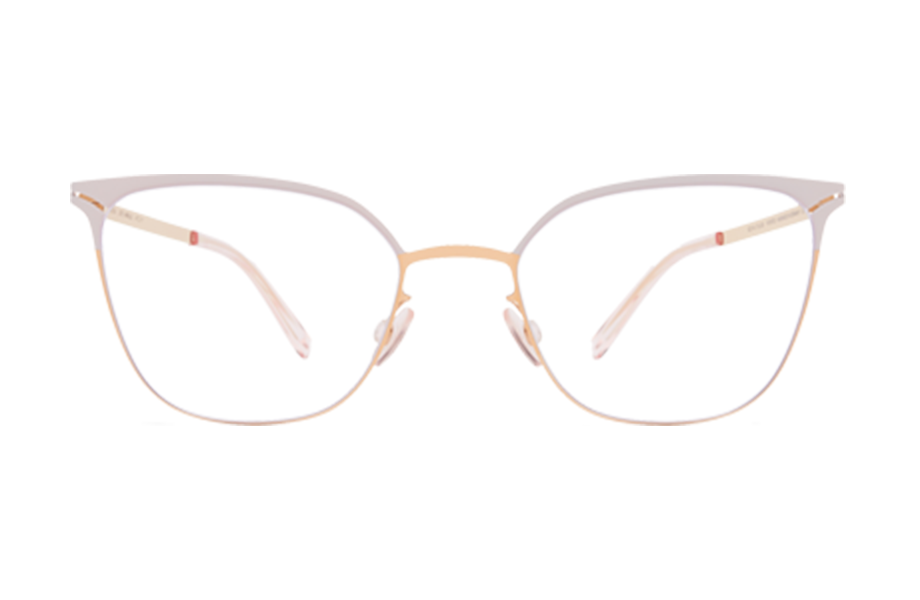 Lunettes de vue Arielle - , Mykita, Papillon , de couleur Blanc Dorée.