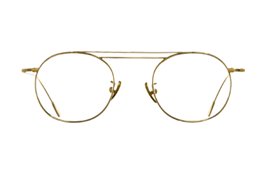 Lunettes de vue 1268 - , Cutler&Gross, Ronde , de couleur Dorée .