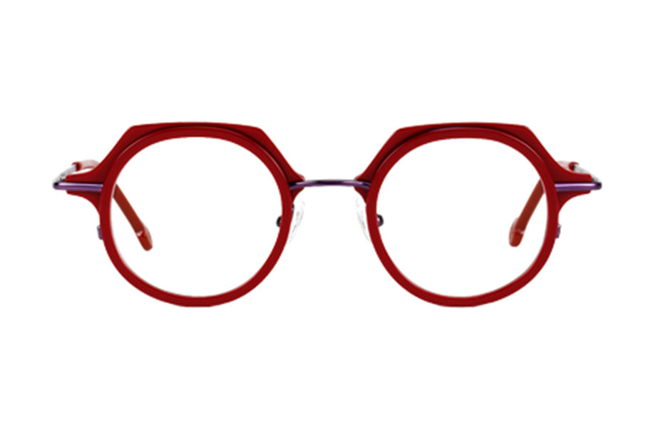 Lunettes de vue Niven - , l.a. Eyeworks, Ronde , de couleur Rouge Violet.