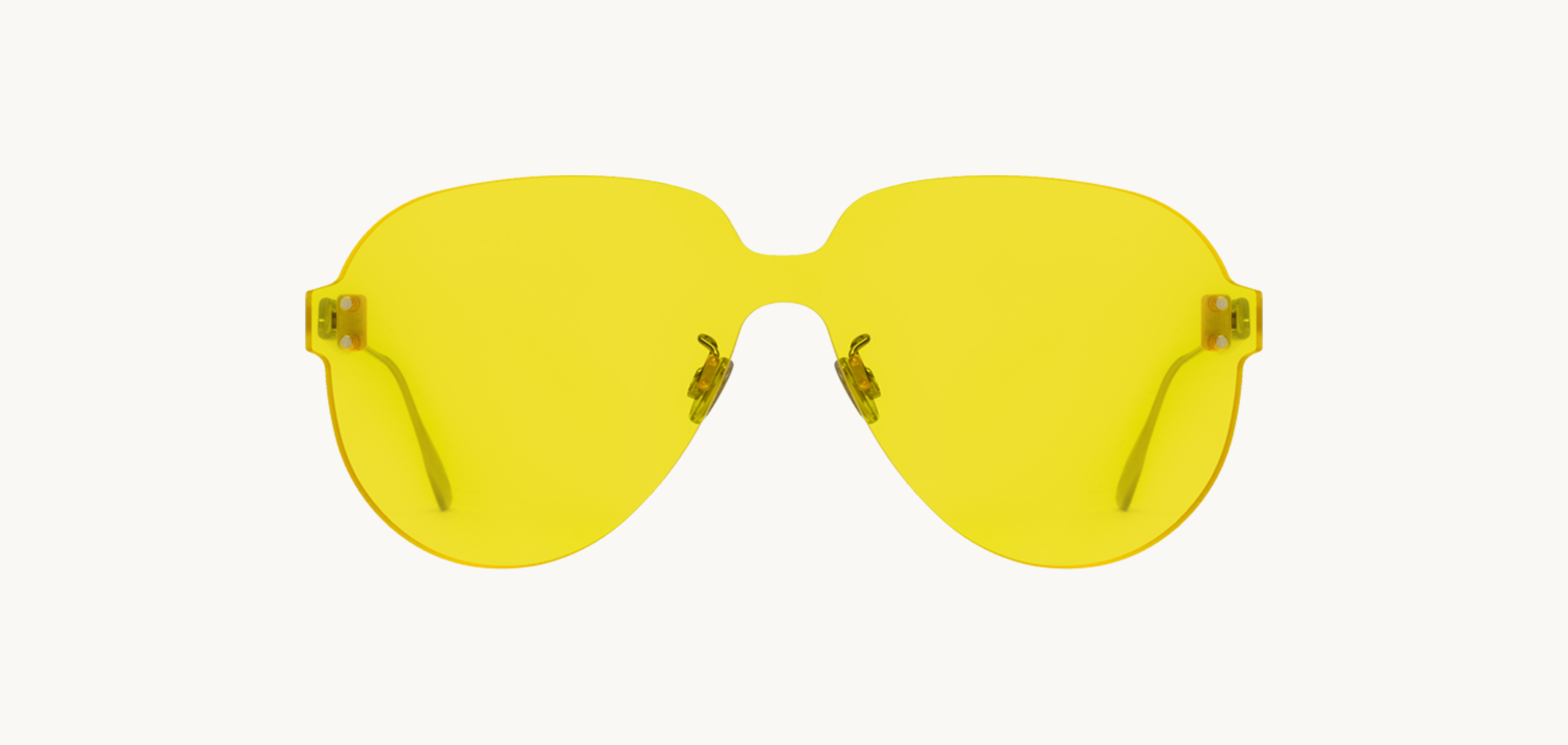 Lunettes de soleil Colorquake3 - , Dior, Pilote , de couleur Jaune .