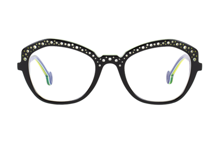 Lunettes de vue Ocotillo - , l.a. Eyeworks, Papillon , de couleur Vert Violet.