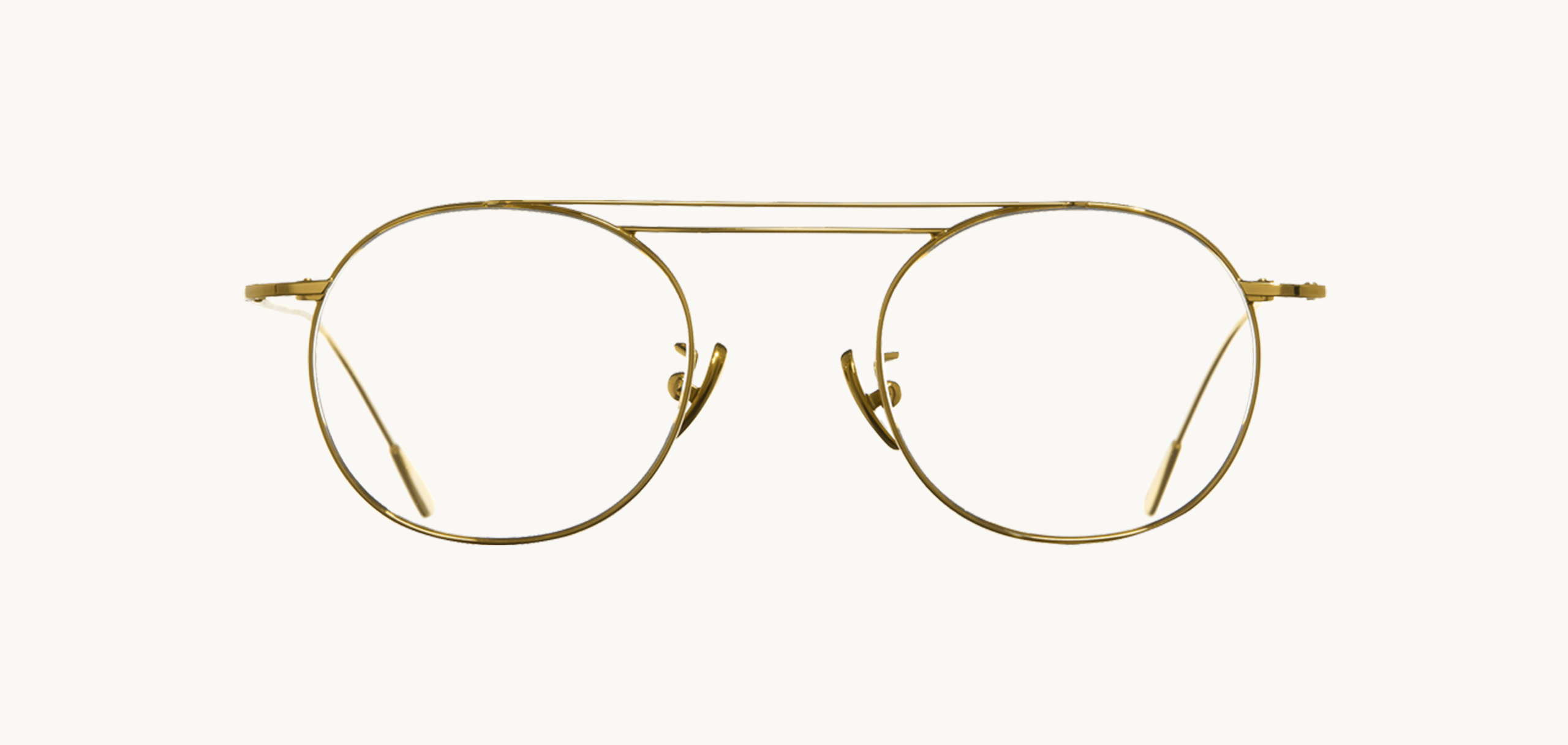 Lunettes de vue 1268 - , Cutler&Gross, Ronde , de couleur Dorée .