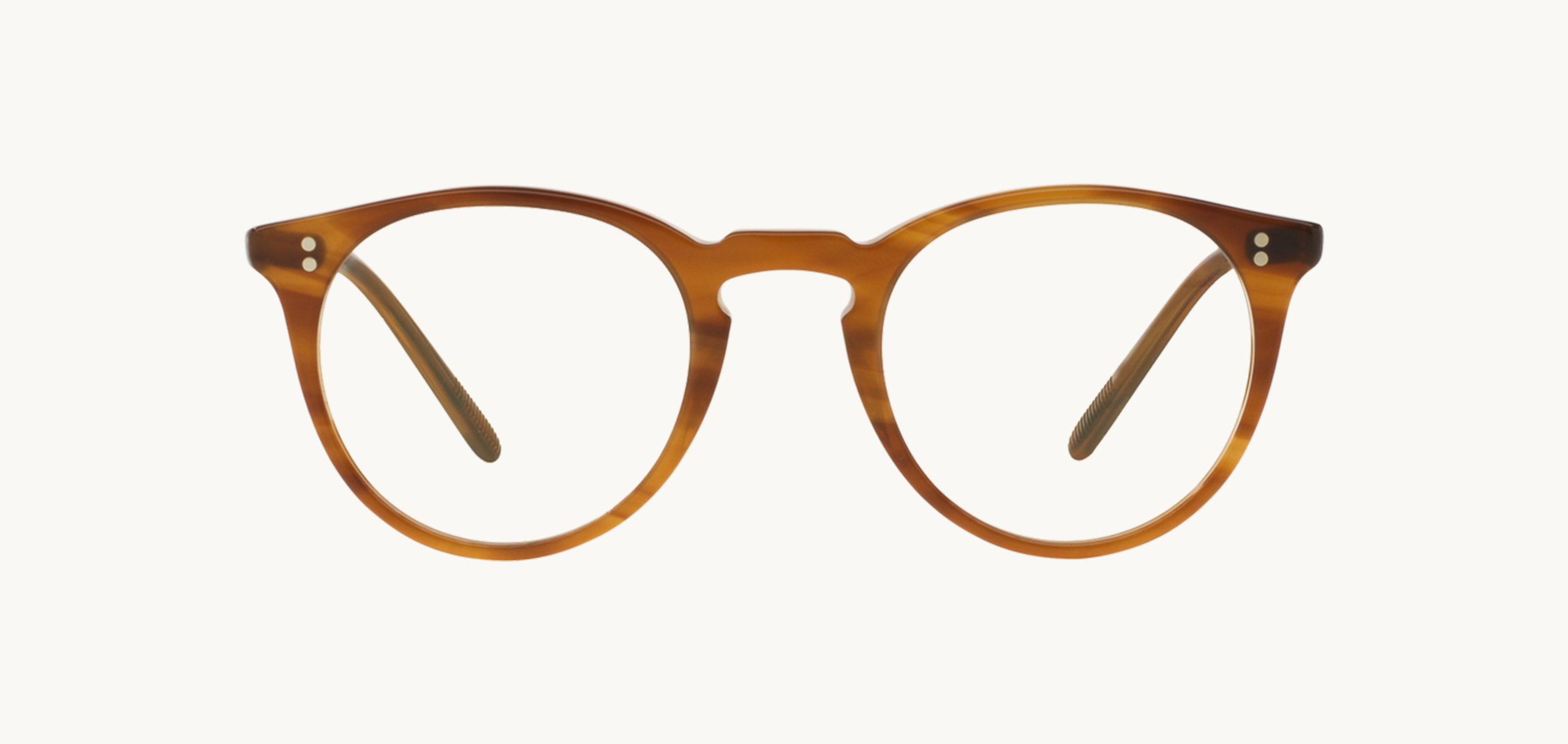 Lunettes de vue O'MALLEY - , Oliver Peoples, Ronde , de couleur Ecaille claire Marron.