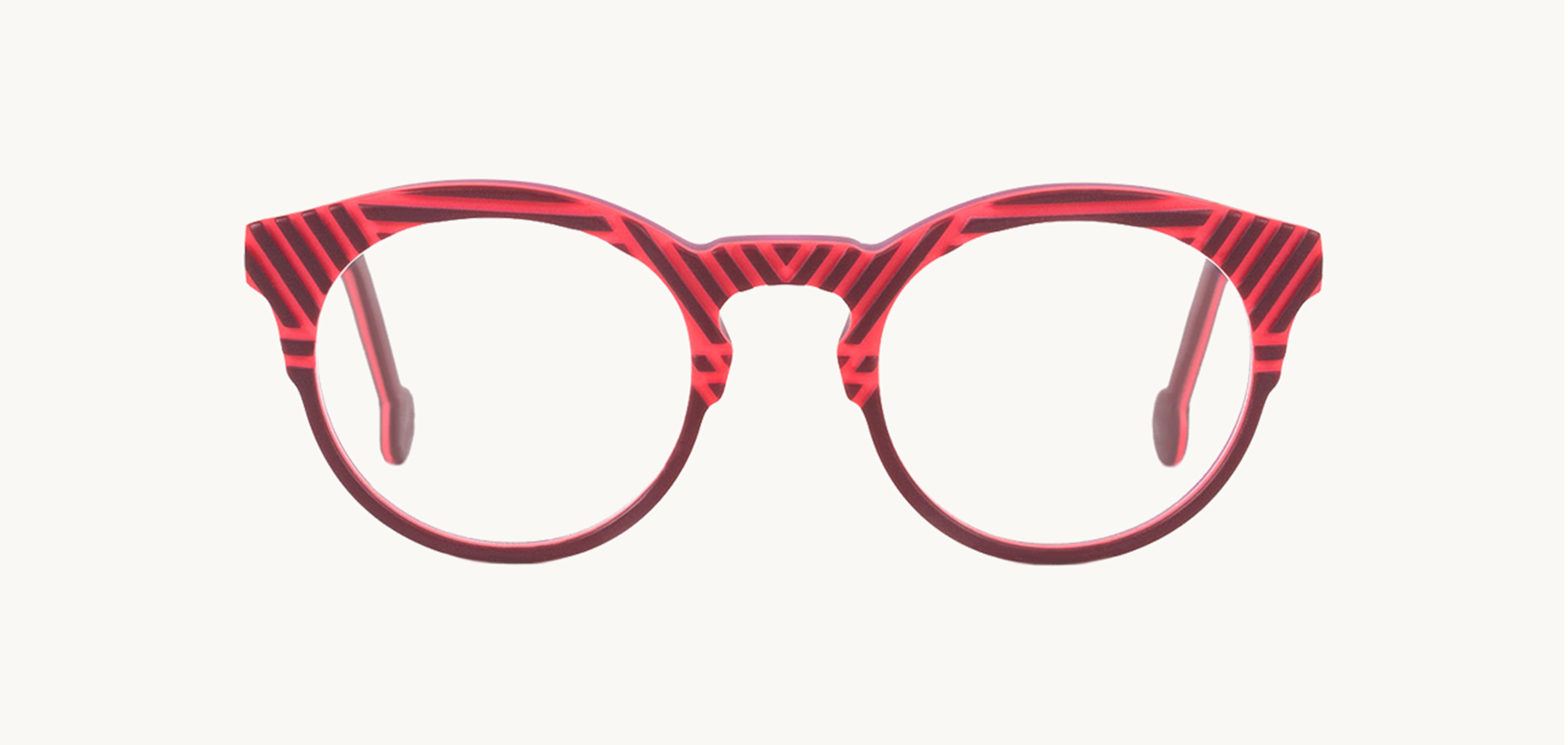 Lunettes de vue Palomar - , l.a. Eyeworks, Pantos , de couleur Rose Rouge.