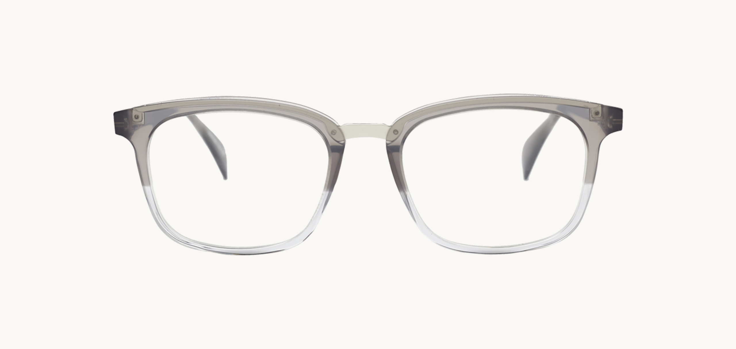 Lunettes de vue Porter - , Claire Goldsmith, Rectangle , de couleur Gris Transparent.