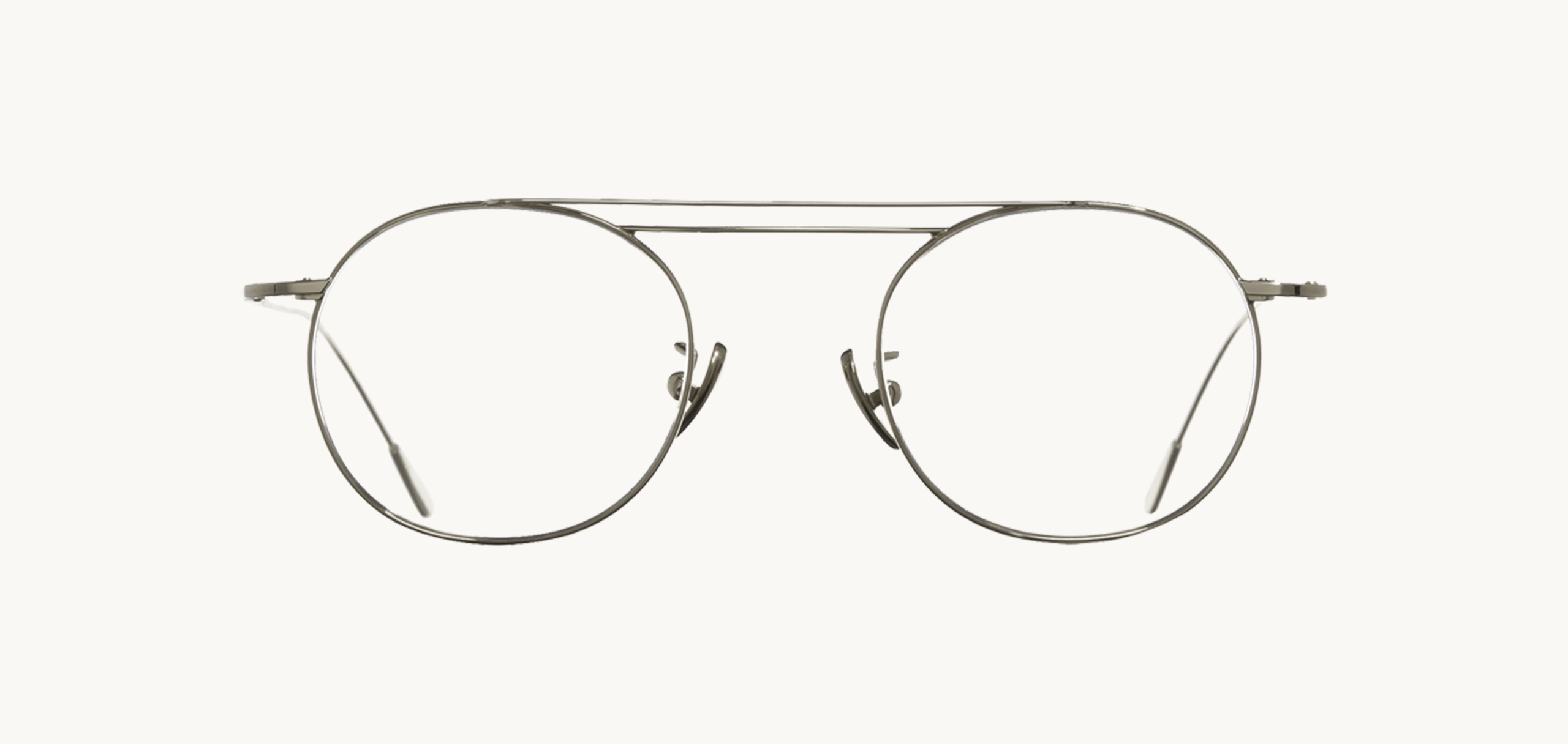 Lunettes de vue 1268 - , Cutler&Gross, Ronde , de couleur Argentée .