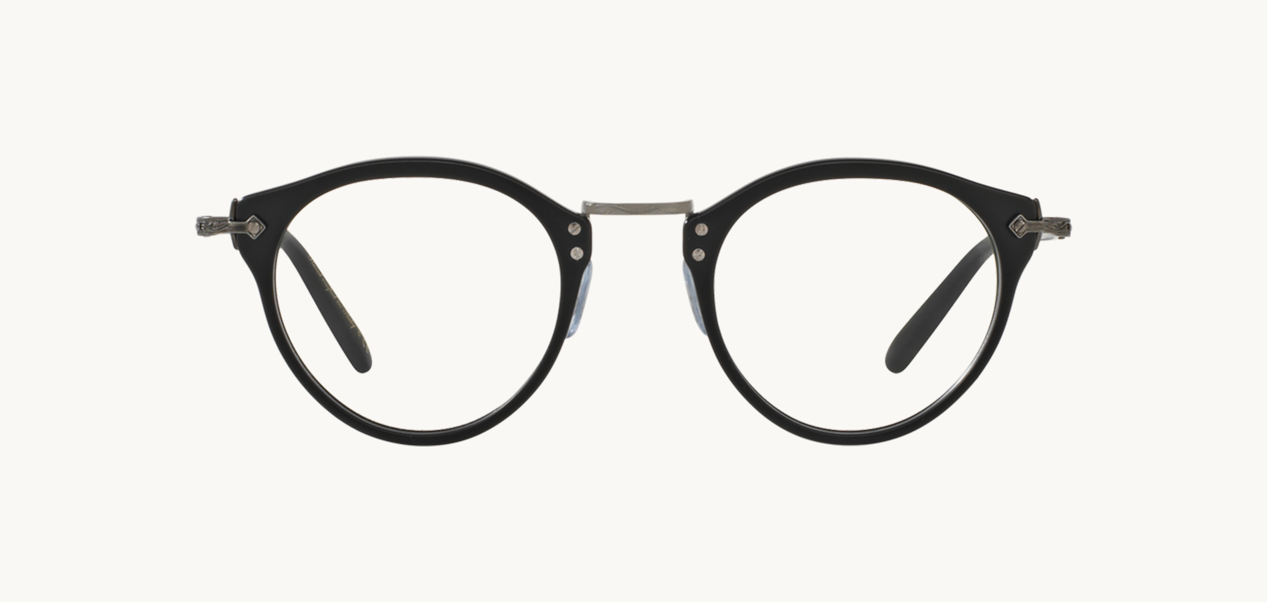 Lunettes de vue OP-505 - , Oliver Peoples, Ronde , de couleur Argentée Noir.