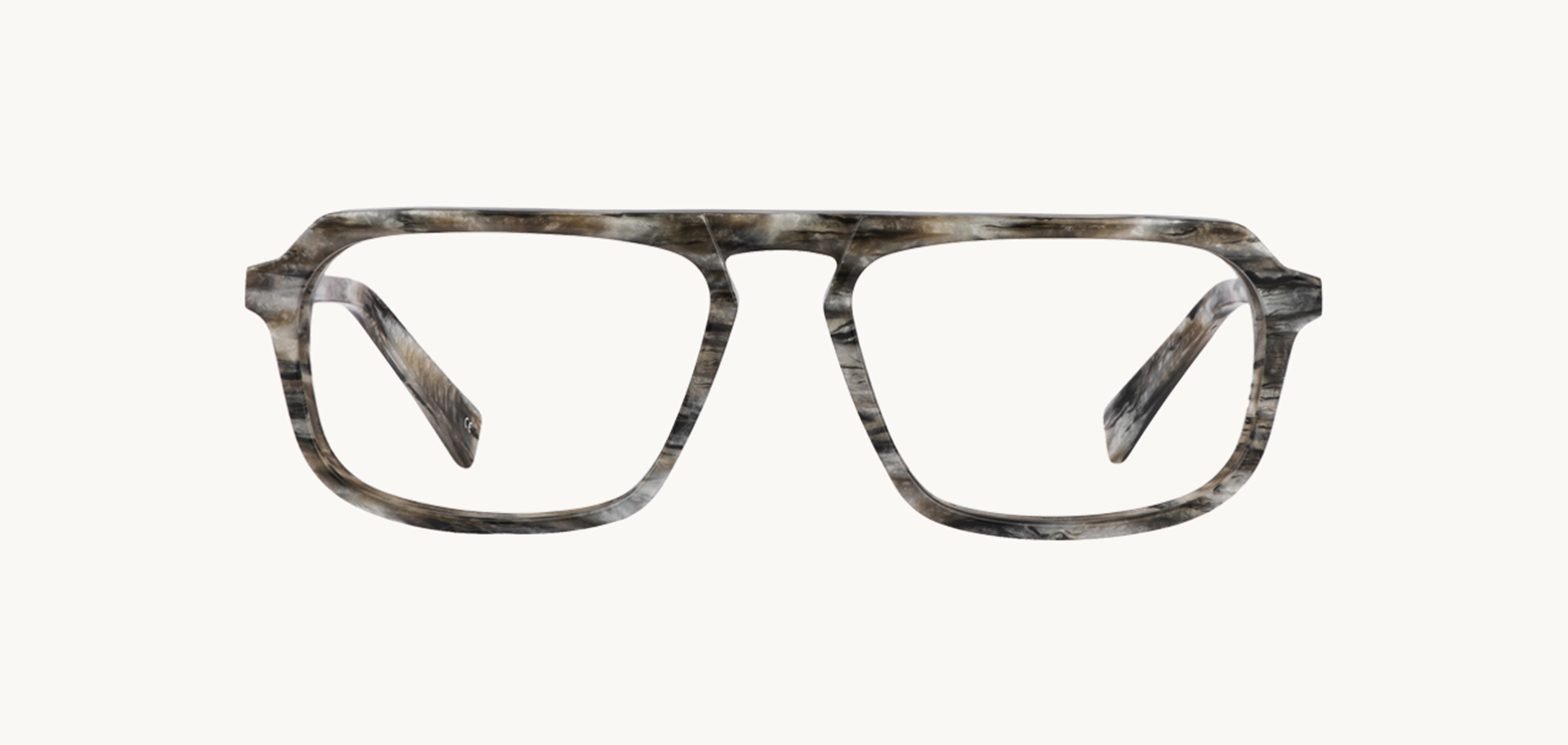 Lunettes de vue Philip - CMS, Bruno Chaussignand, Rectangle , de couleur Ecaille claire Gris.