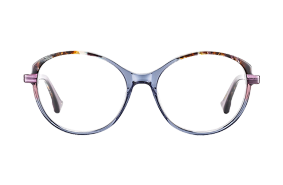 Lunettes de vue ASINAR - , Etnia Barcelona, Papillon Ovale, de couleur Gris Violet.