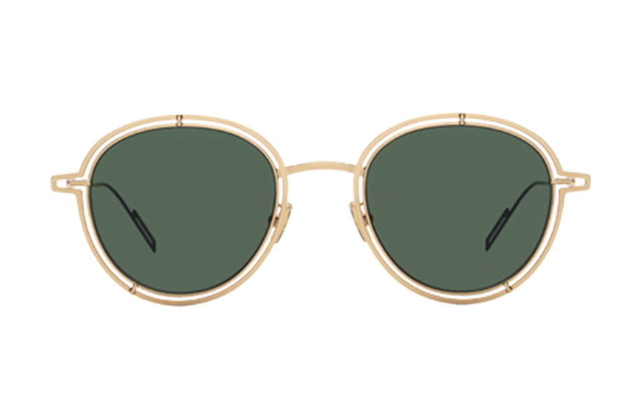 Lunettes de soleil 0210FS - , Dior, Ronde Pantos, de couleur Vert Dorée.