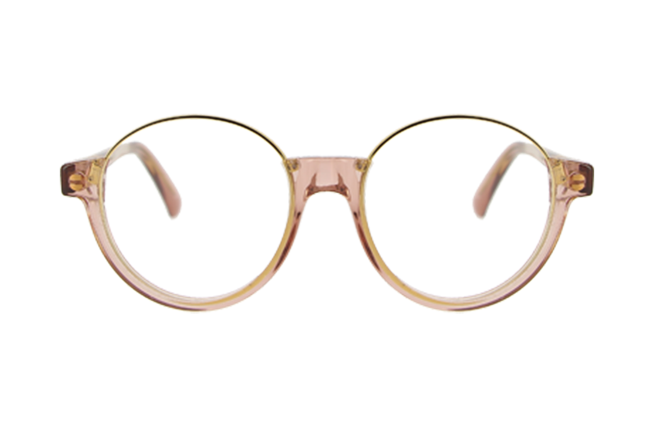 Lunettes de vue 1504M - , Emmanuel Khan, Ronde , de couleur Dorée Rose.