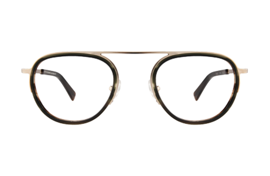 Lunettes de vue Eagle - D103, Bruno Chaussignand, Pilote , de couleur Marron Vert.