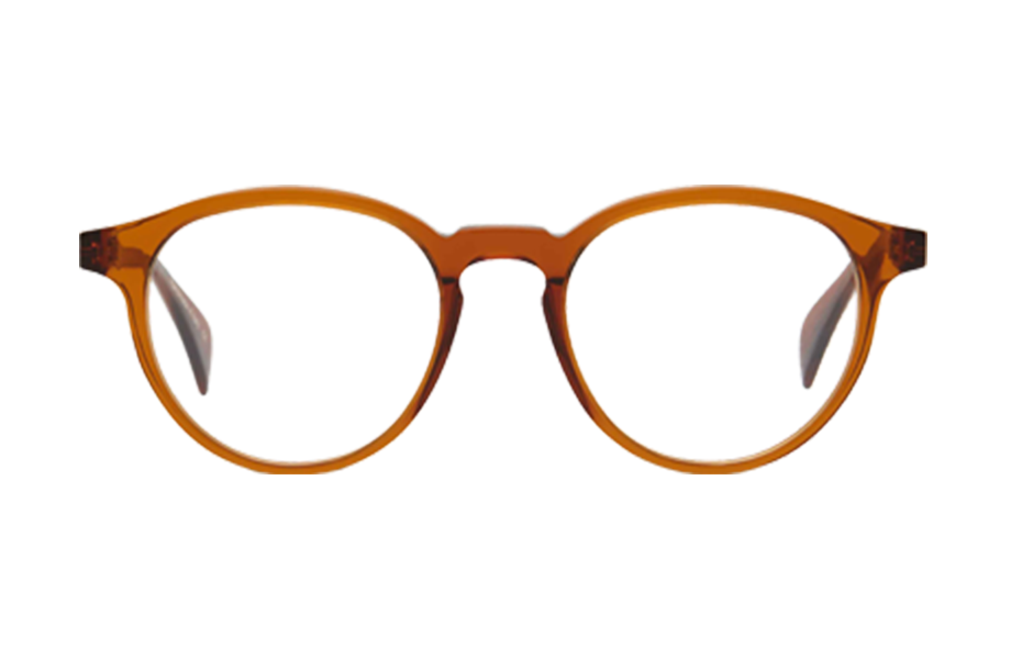 Lunettes de vue Robinson - , Claire Goldsmith, Ronde Pantos, de couleur Transparent Marron.