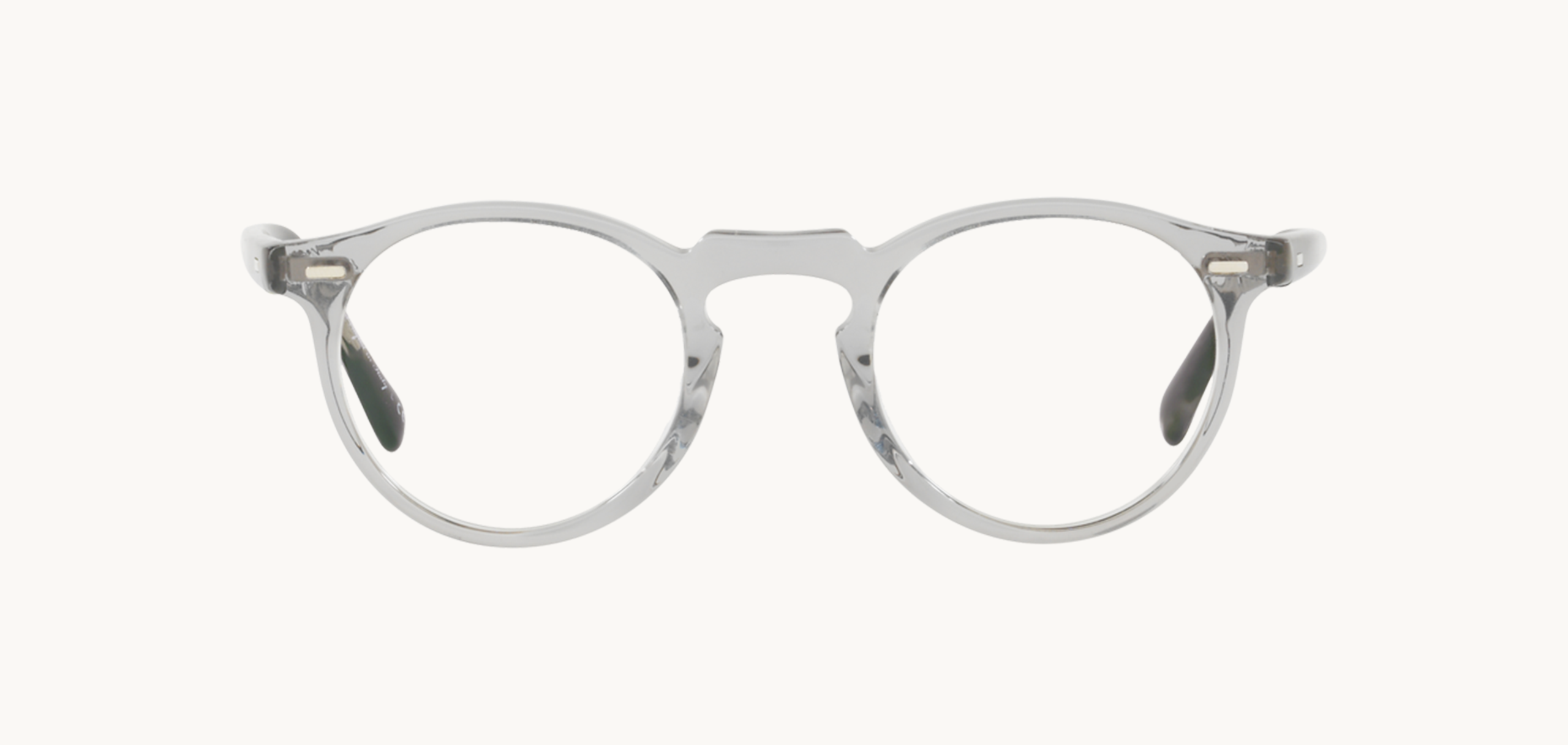 Lunettes de vue GREGORY PECK - , Oliver Peoples, Ronde , de couleur Transparent .