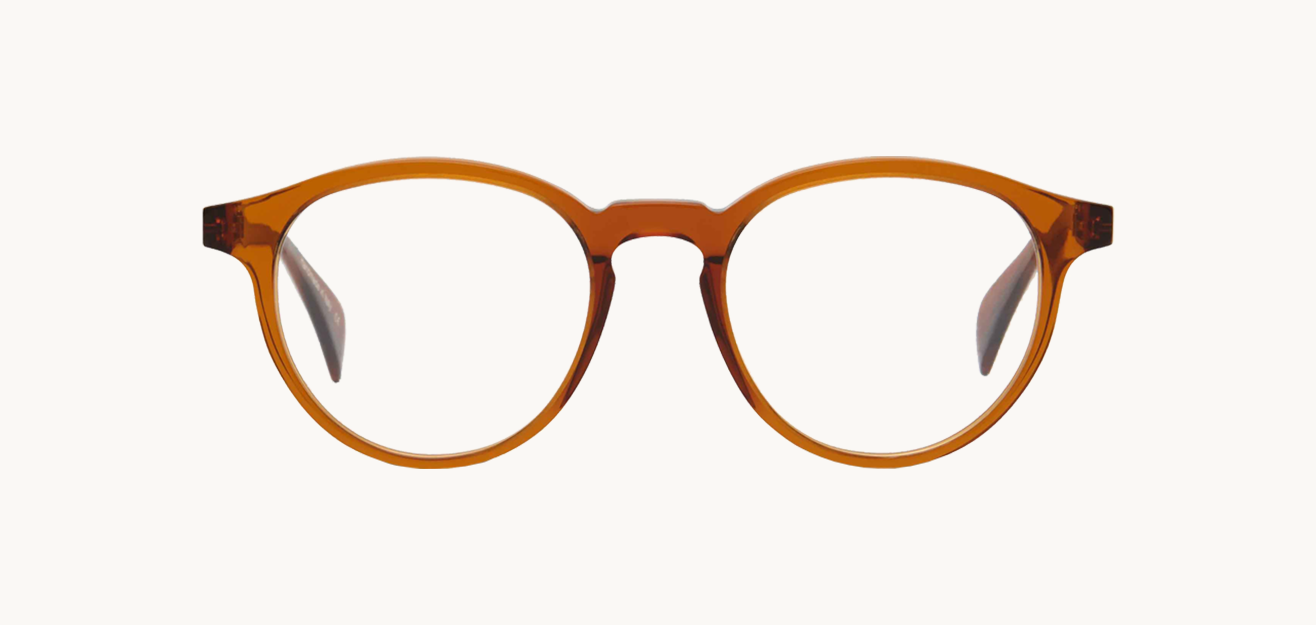 Lunettes de vue Robinson - , Claire Goldsmith, Ronde Pantos, de couleur Transparent Marron.