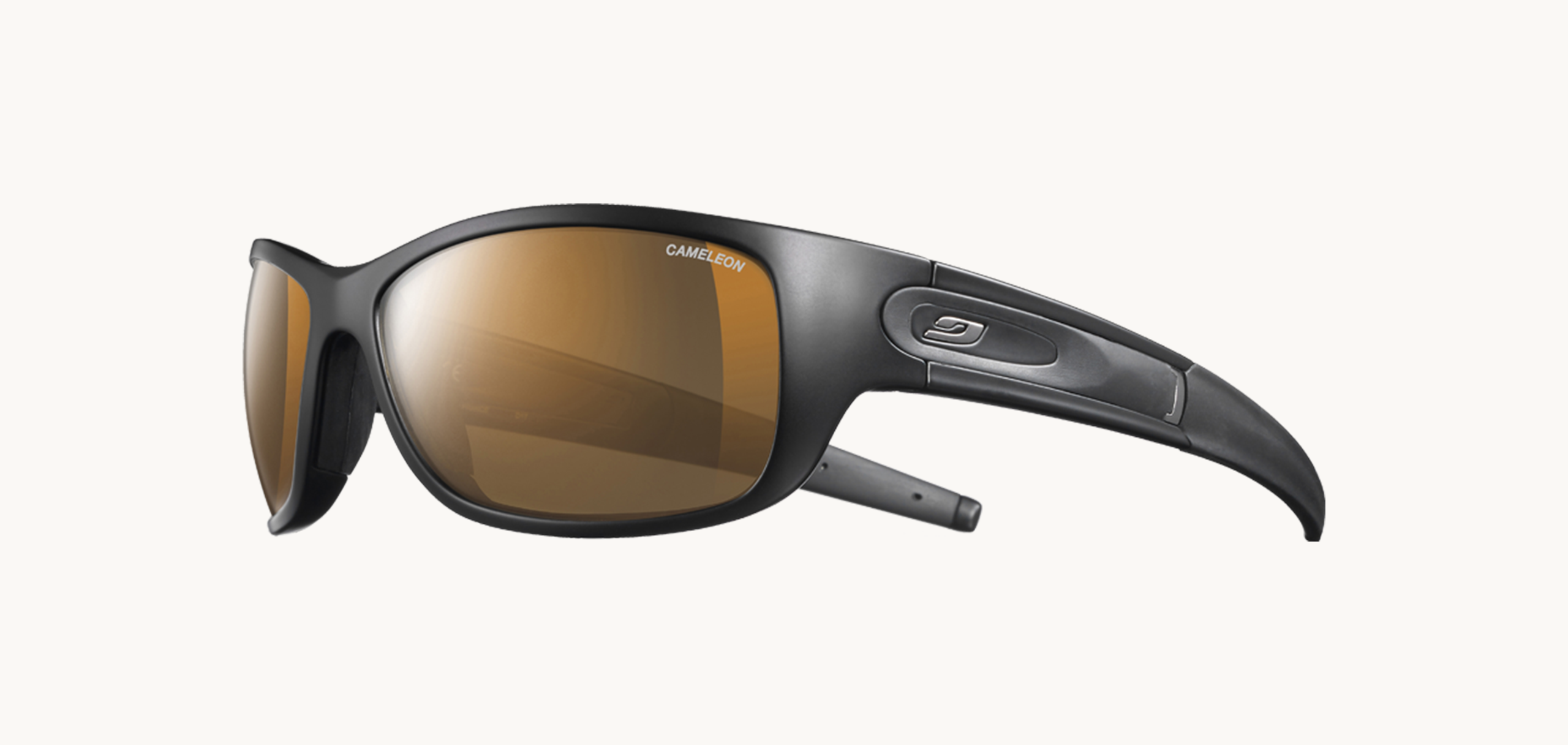 Lunettes de soleil Stony - , Julbo, Rectangle , de couleur Orange Noir.