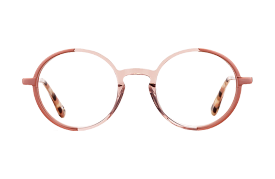 Lunettes de vue BABILA - , Etnia Barcelona, Ronde , de couleur Rose Transparent.