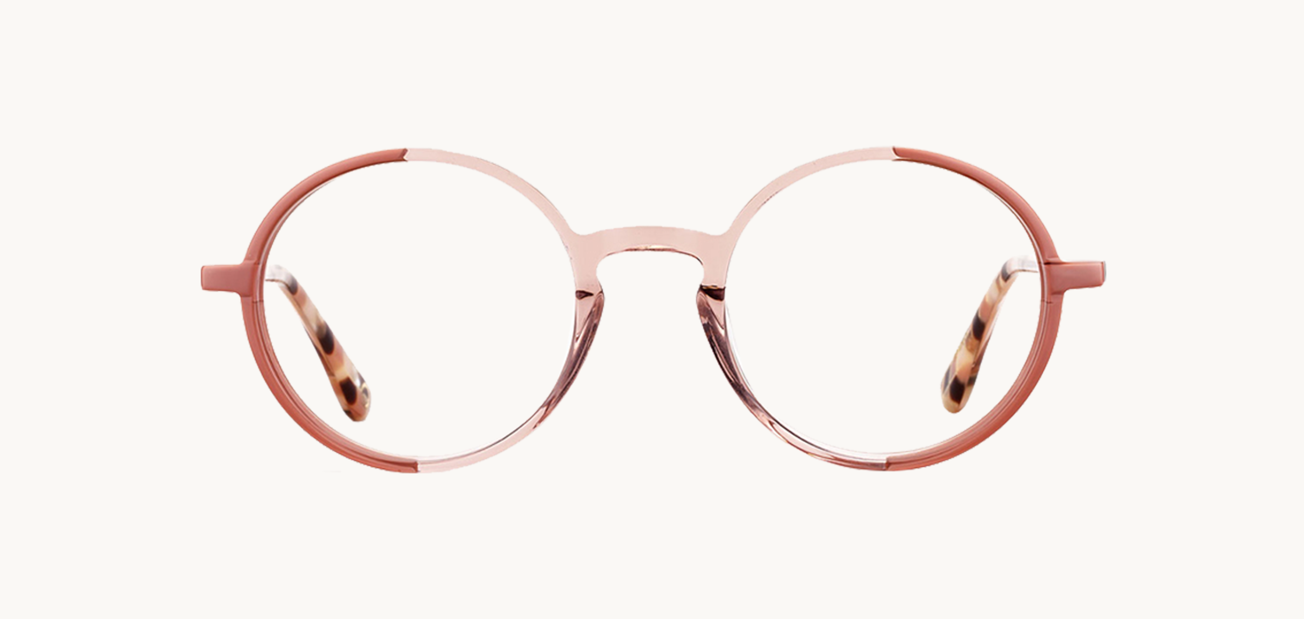 Lunettes de vue BABILA - , Etnia Barcelona, Ronde , de couleur Rose Transparent.