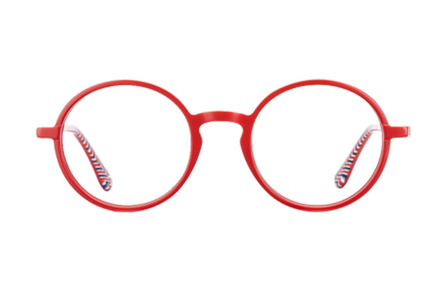 Lunettes de vue BABILA - , Etnia Barcelona, Ronde , de couleur Rouge .