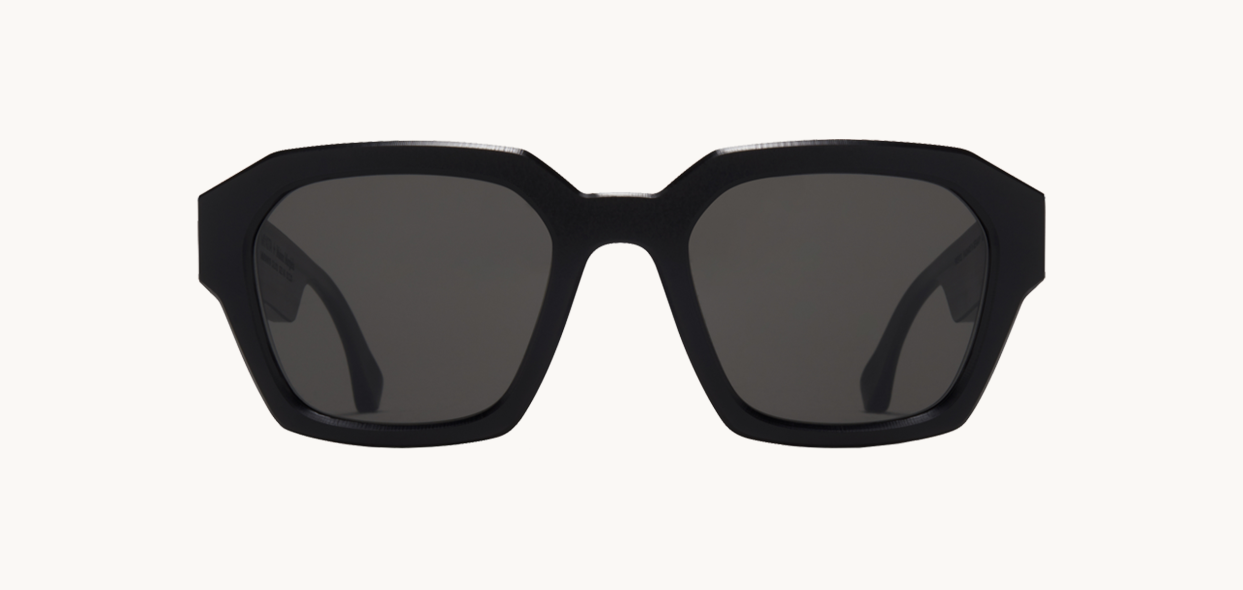 Lunettes de soleil MMRAW019 - , Mykita, Carrée , de couleur Noir .