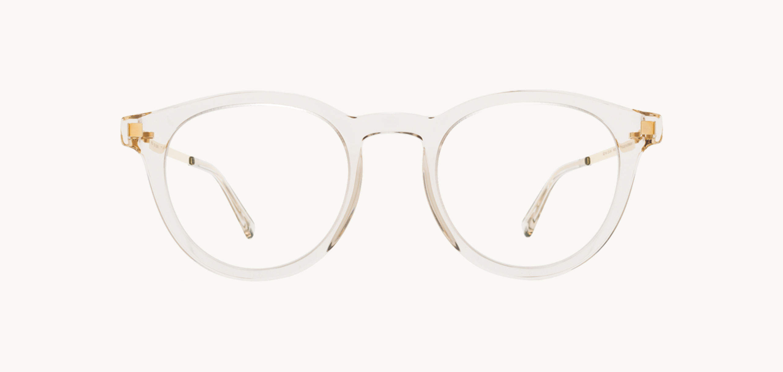 Lunettes de vue Elve - , Mykita, Pantos Papillon, de couleur Dorée Transparent.