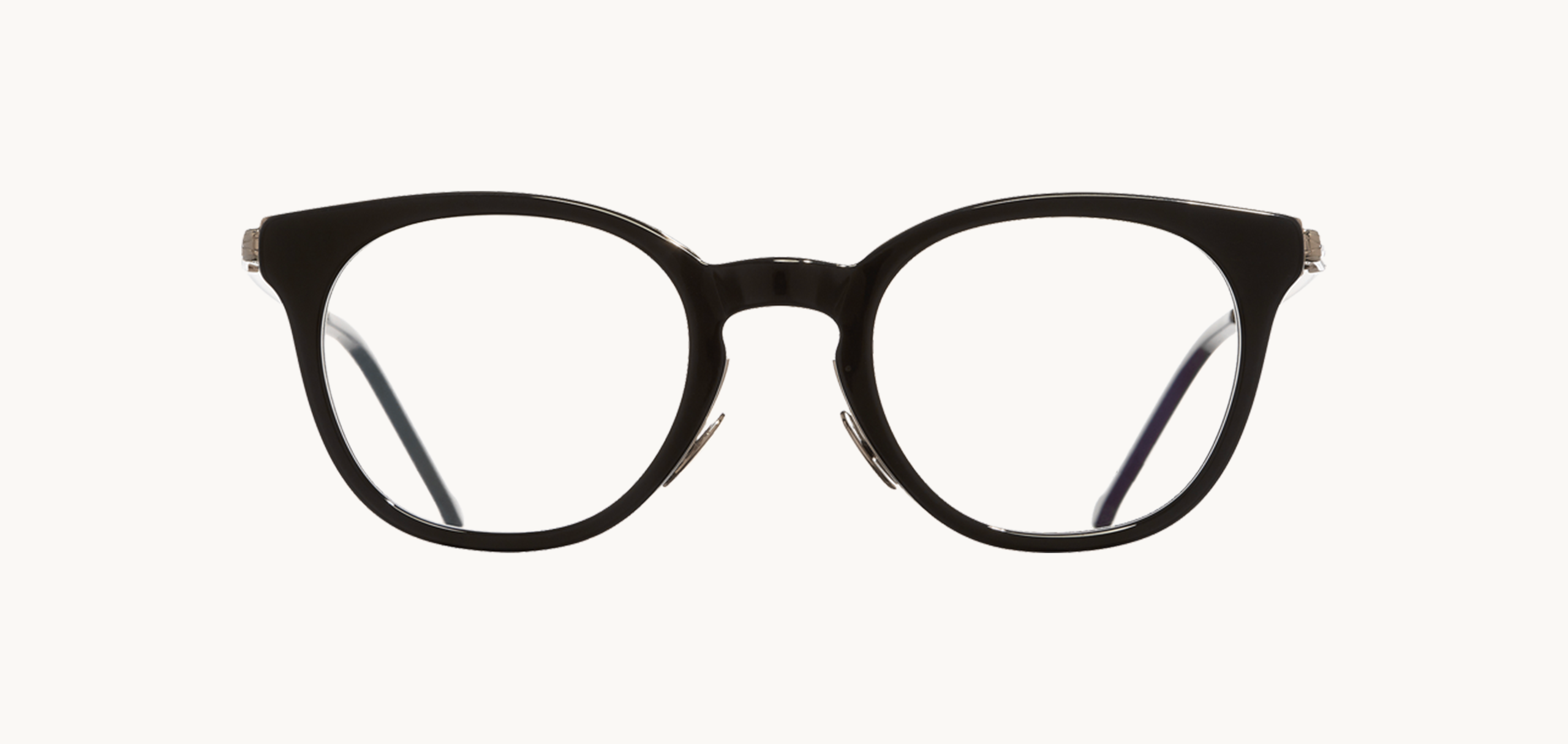 Lunettes de vue 1275 - , Cutler&Gross, Ronde Papillon, de couleur Noir .