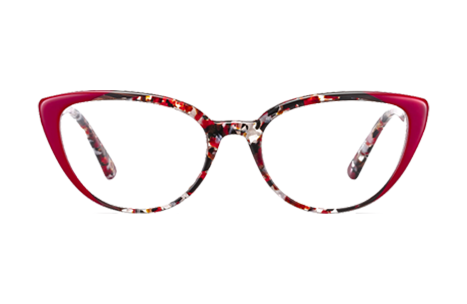 Lunettes de vue BARI - , Etnia Barcelona, Papillon , de couleur Rouge Blanc.