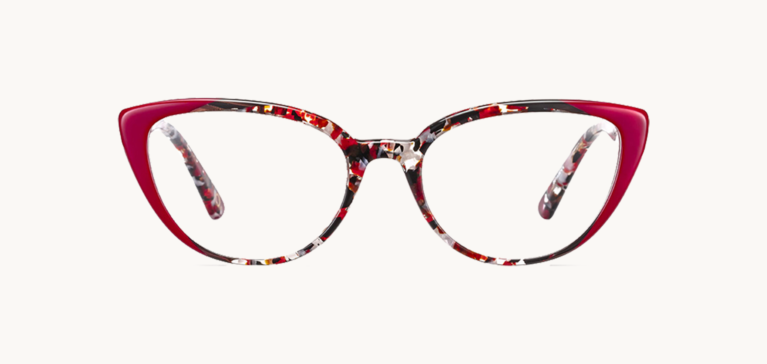 Lunettes de vue BARI - , Etnia Barcelona, Papillon , de couleur Rouge Blanc.