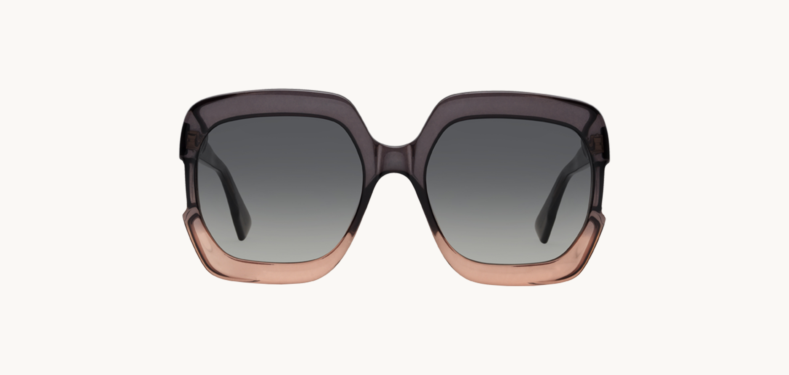 Lunettes de soleil Gaia - , Dior, Rectangle , de couleur Rose Gris.