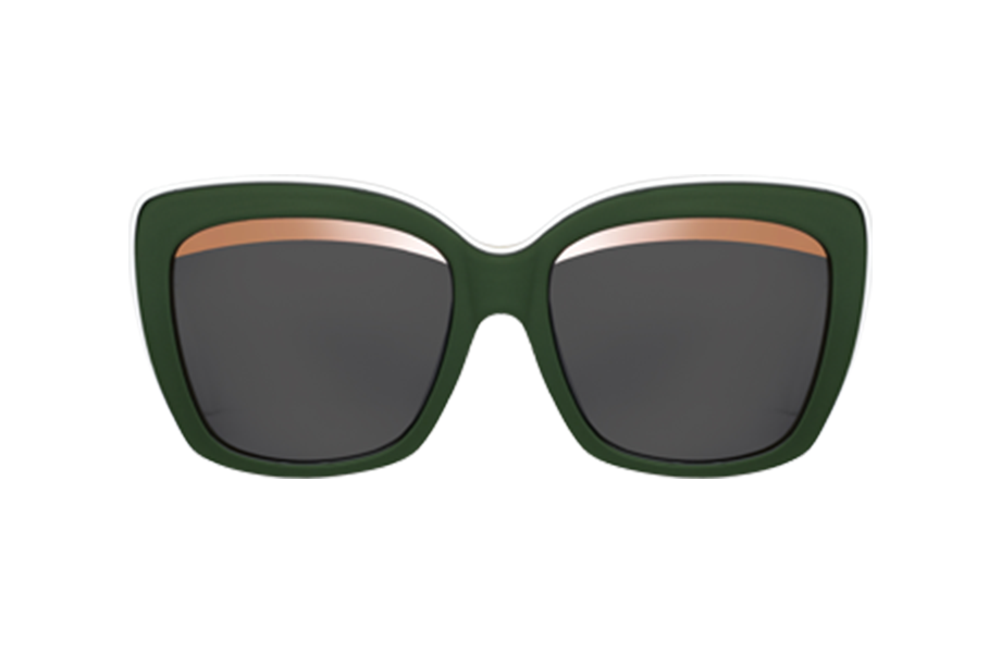 Lunettes de soleil Graphicf - , Dior, Rectangle Papillon, de couleur Vert Dorée.