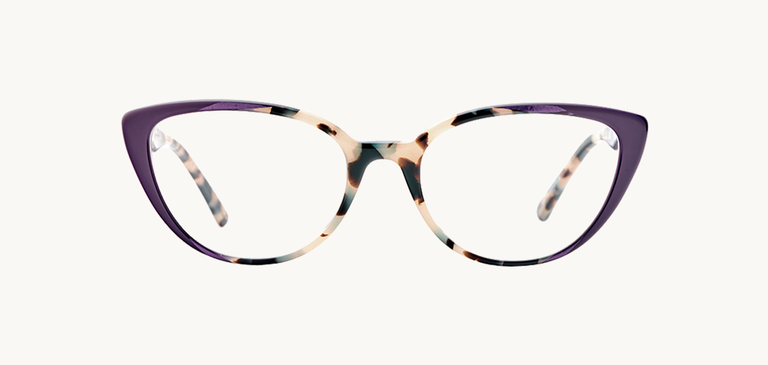 Lunettes de vue BARI - , Etnia Barcelona, Papillon , de couleur Violet Ecaille claire.