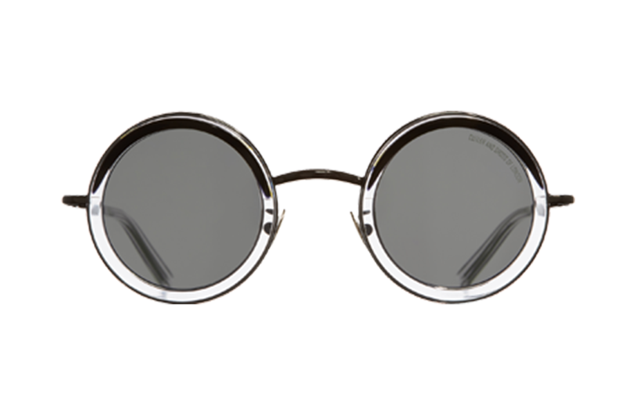 Lunettes de soleil 1277 - , Cutler&Gross, Ronde , de couleur Noir Transparent.