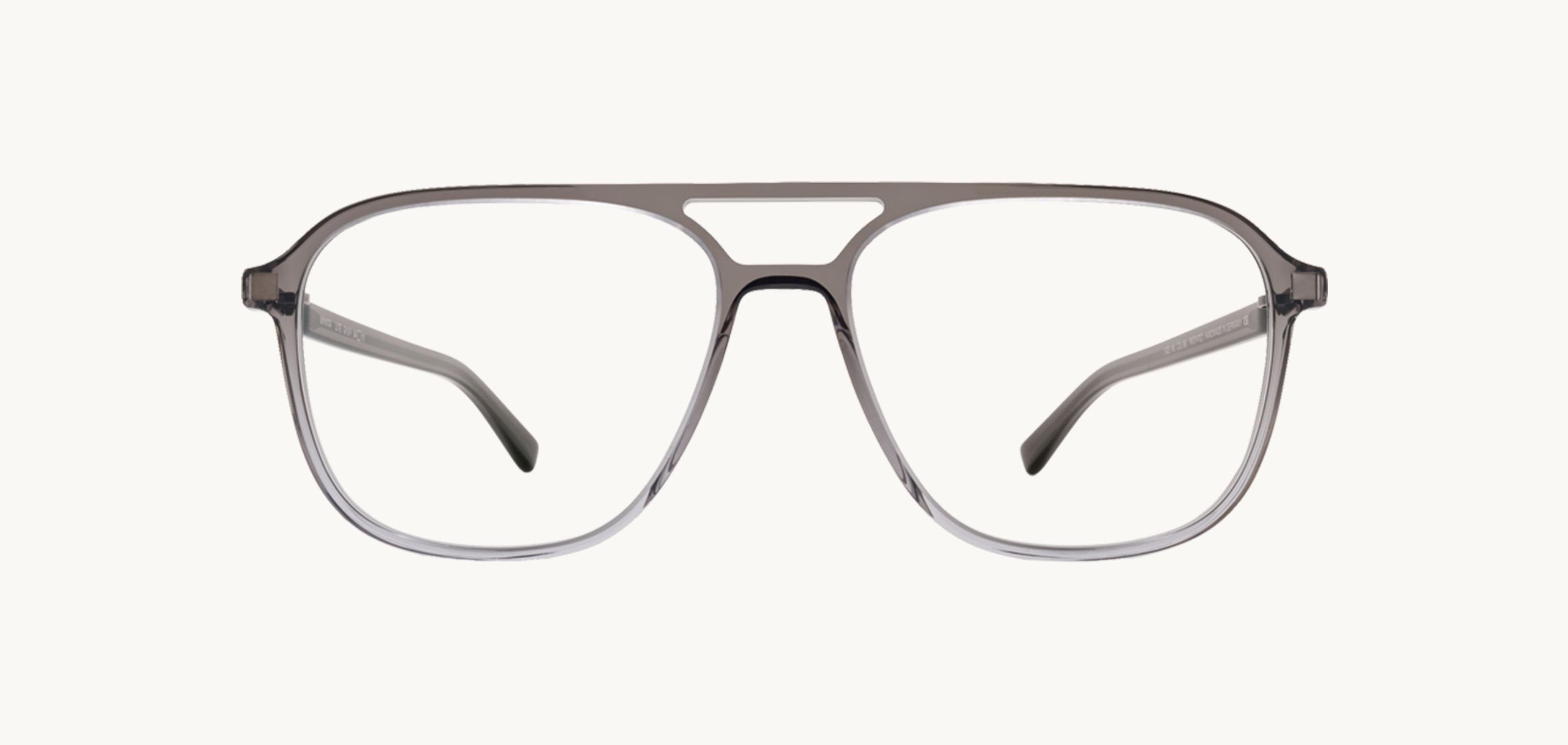 Lunettes de vue Gylfi - , Mykita, Rectangle Pilote, de couleur Gris Transparent.