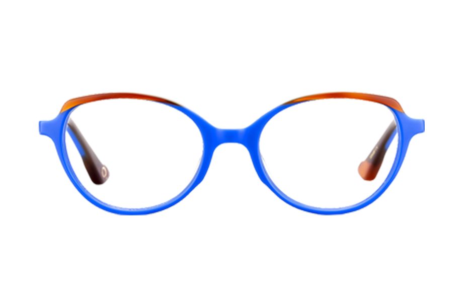 Lunettes de vue BELLEV - , Etnia Barcelona, Papillon Ovale, de couleur Ecaille claire Bleu.