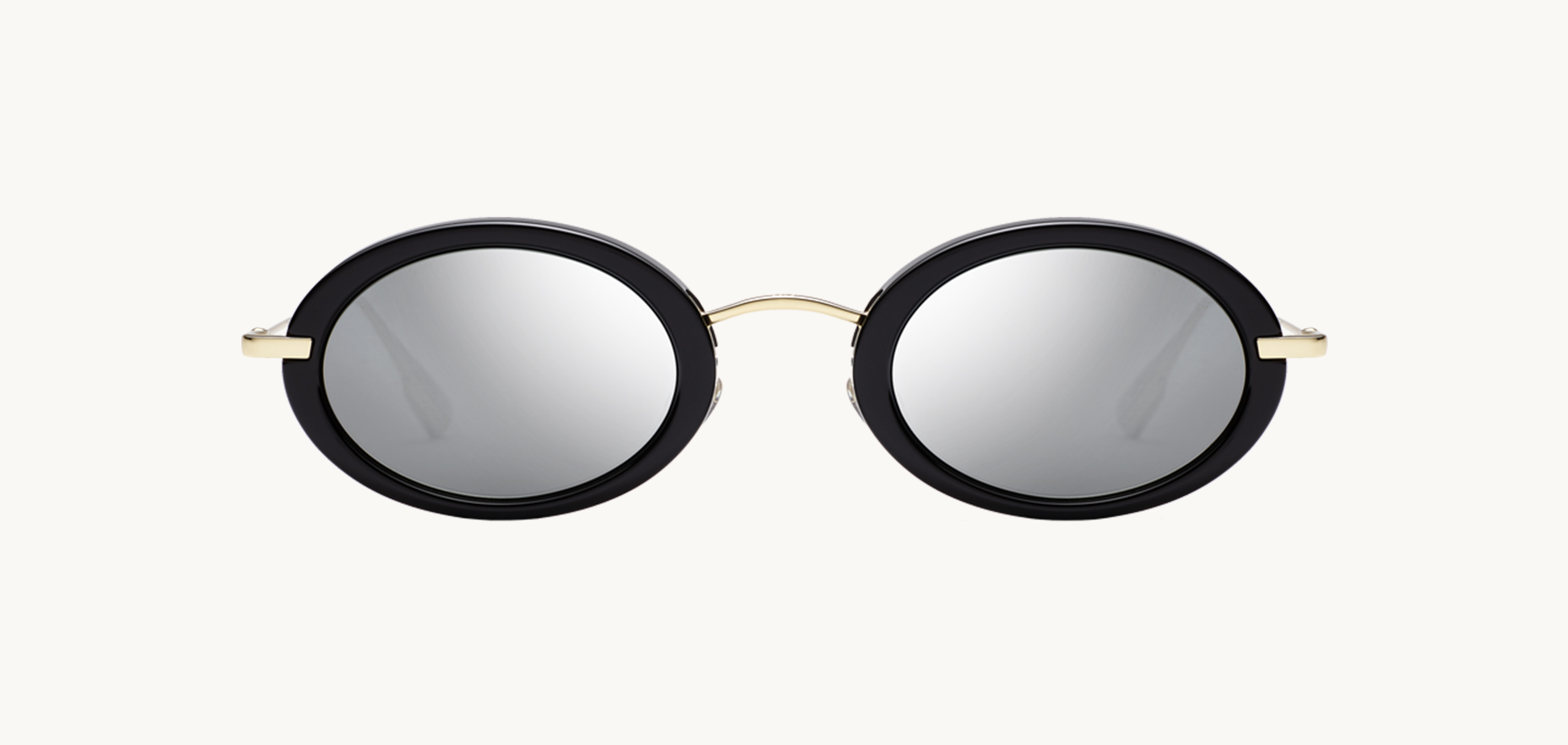 Lunettes de soleil Hypnotic2 - , Dior, Ovale , de couleur Noir Argentée.