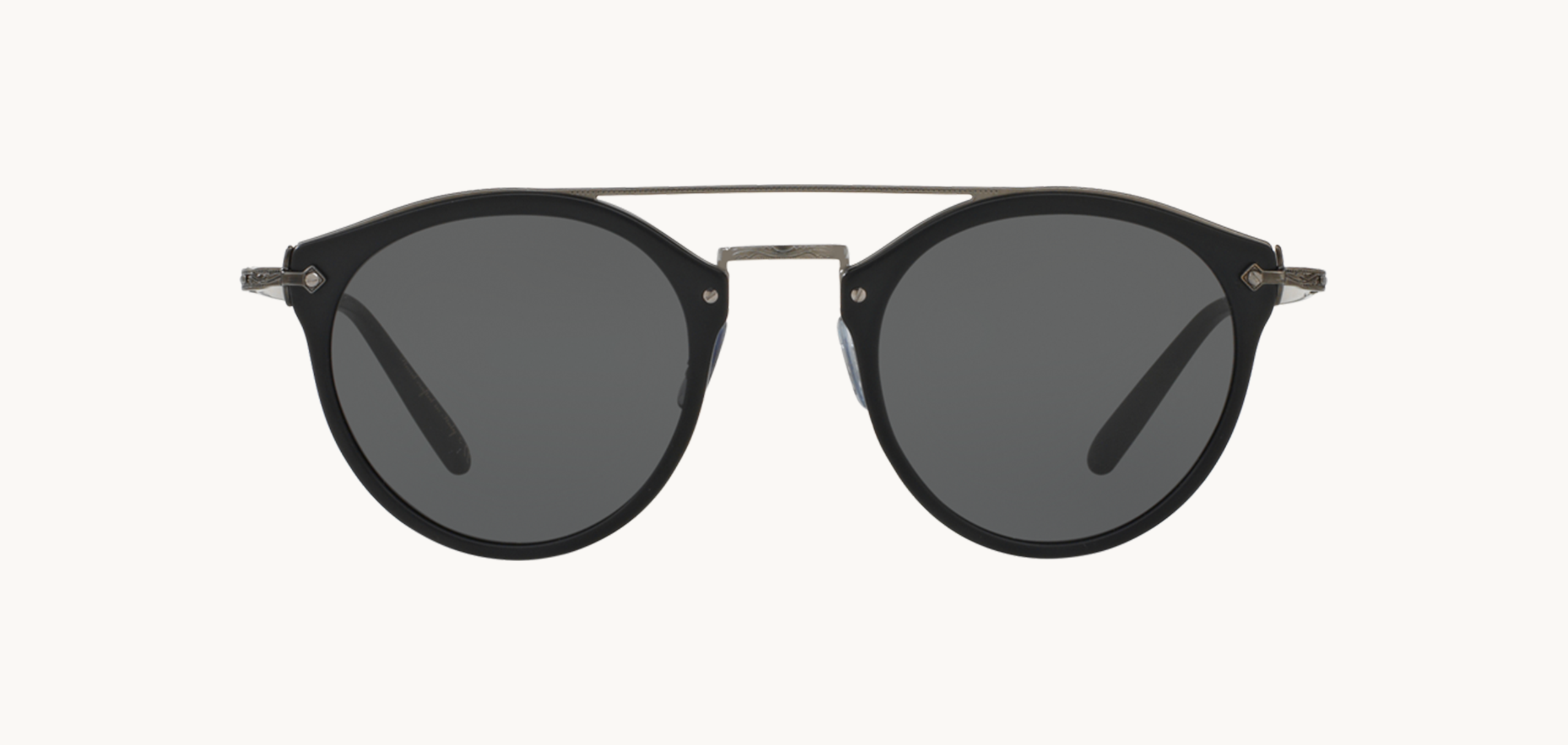 Lunettes de soleil REMICK - , Oliver Peoples, Ronde , de couleur Argentée Noir.