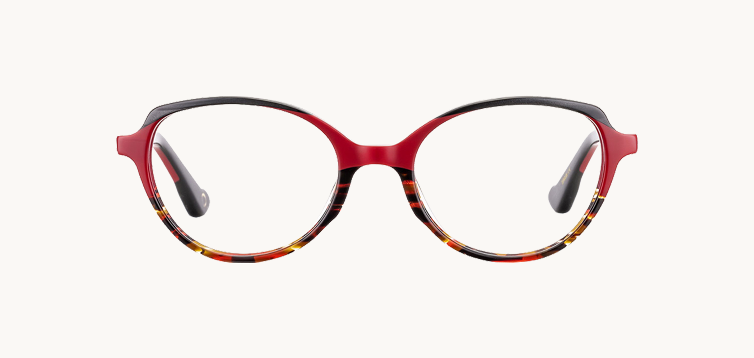 Lunettes de vue BELLEV - , Etnia Barcelona, Papillon Ovale, de couleur Rouge Ecaille foncée.