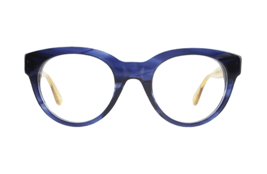 Lunettes de vue 1620 - , Emmanuel Khan, Papillon , de couleur Bleu Transparent.