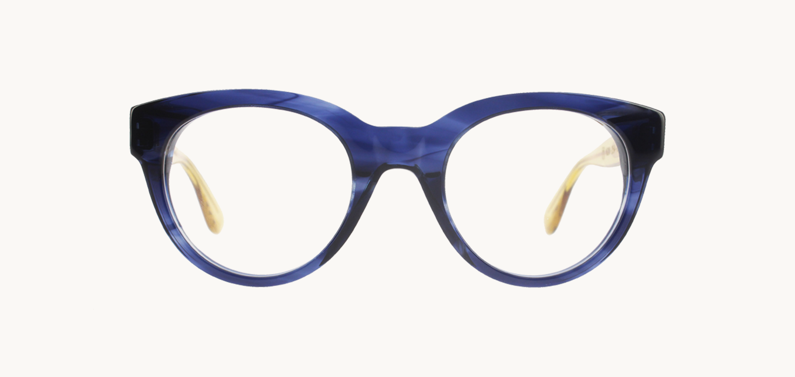 Lunettes de vue 1620 - , Emmanuel Khan, Papillon , de couleur Bleu Transparent.