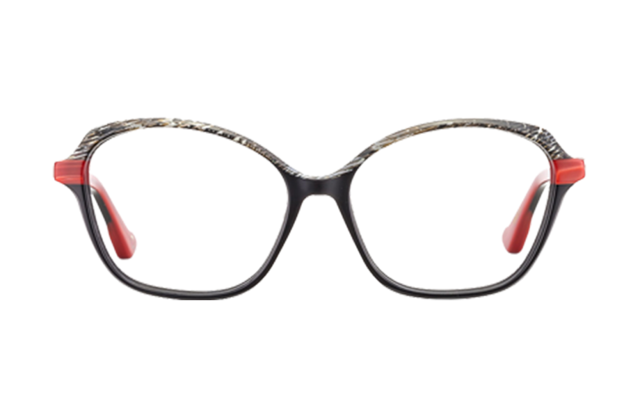 Lunettes de vue BELLUN - , Etnia Barcelona, Papillon , de couleur Rouge Noir.