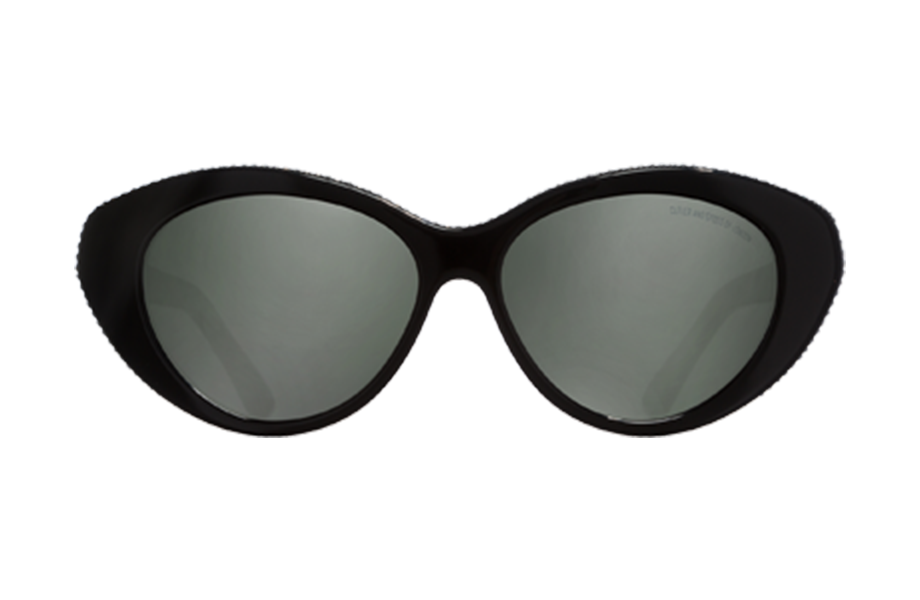 Lunettes de soleil 1286 - , Cutler&Gross, Papillon Ovale, de couleur Noir .