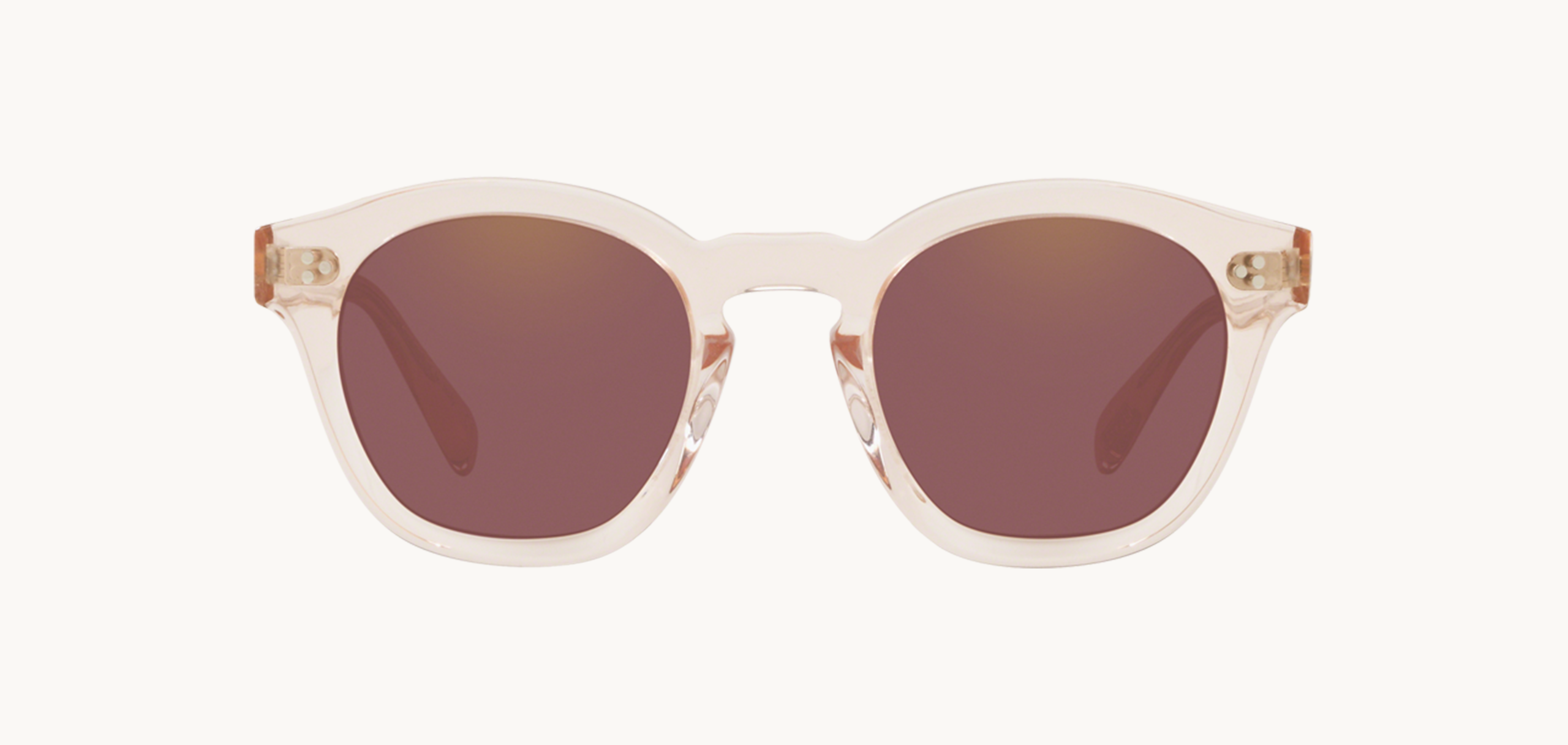 Lunettes de soleil BOUDREAU L.A - , Oliver Peoples, Pantos , de couleur Transparent Rose.