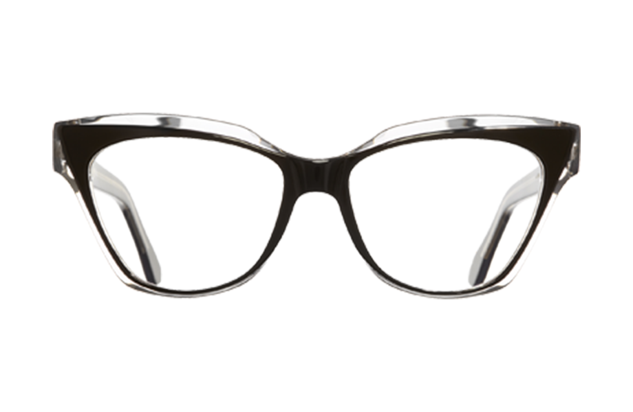 Lunettes de vue 1288 - , Cutler&Gross, Carrée Papillon, de couleur Transparent Noir.